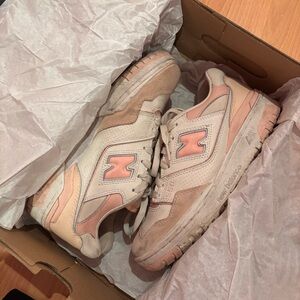 New Balance 550 Women’s Sneakers in Peach Pink and Beige
